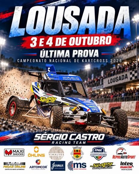 Nos pr&oacute;ximos dias 3 e 4 de Outubro, o piloto figueiroense, S&eacute;rgio Castro vai  confirmar o t&iacute;tulo de Campe&atilde;o Nacional.